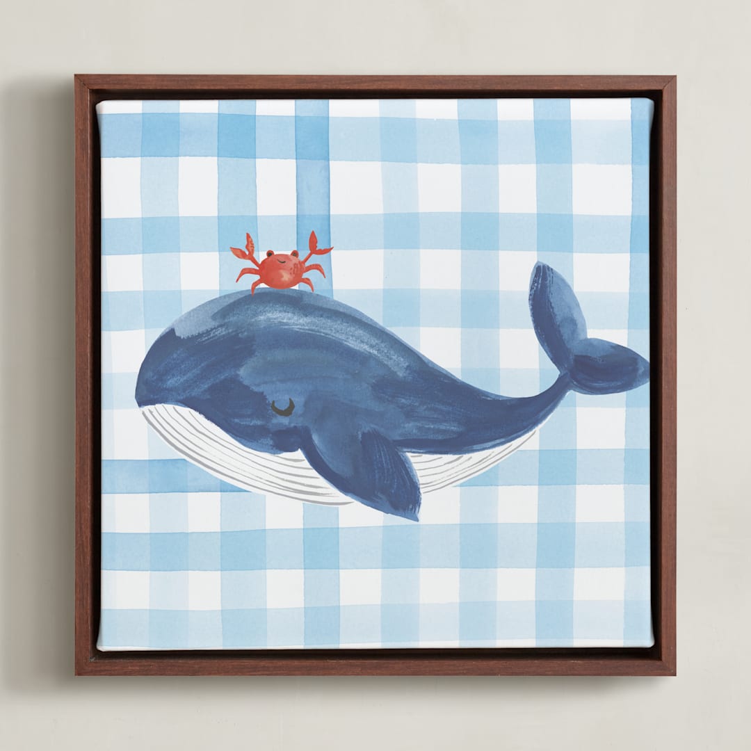 "Sea Friends 1" - Art Print in Sea by Teju Reval - Framed Canvas
