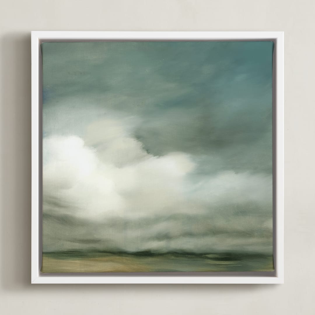 "First of October" - Art Print in slate by Kelly Money - Framed Canvas