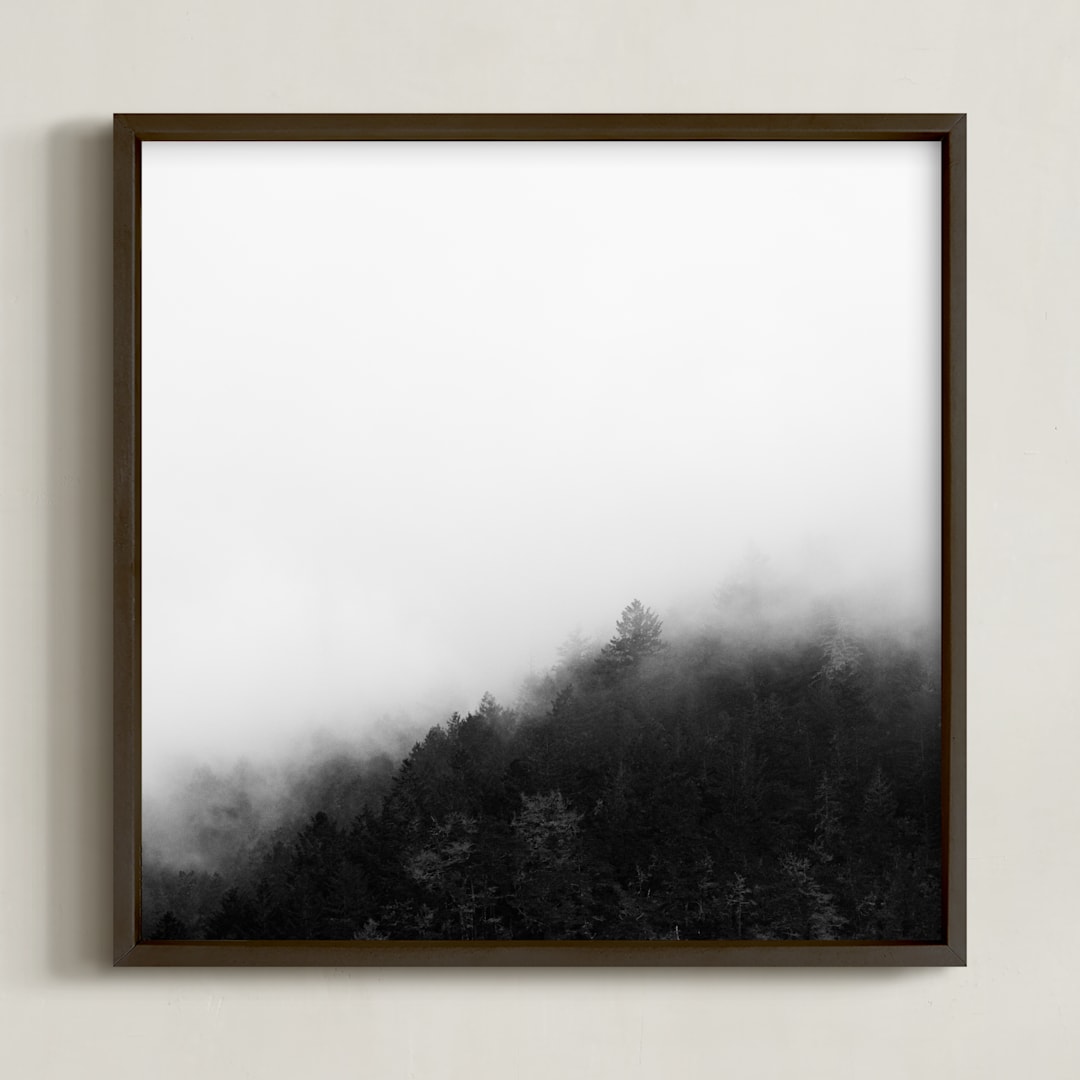 "Mystify" - Art Print in Black and White by Jessica C Nugent - Framed