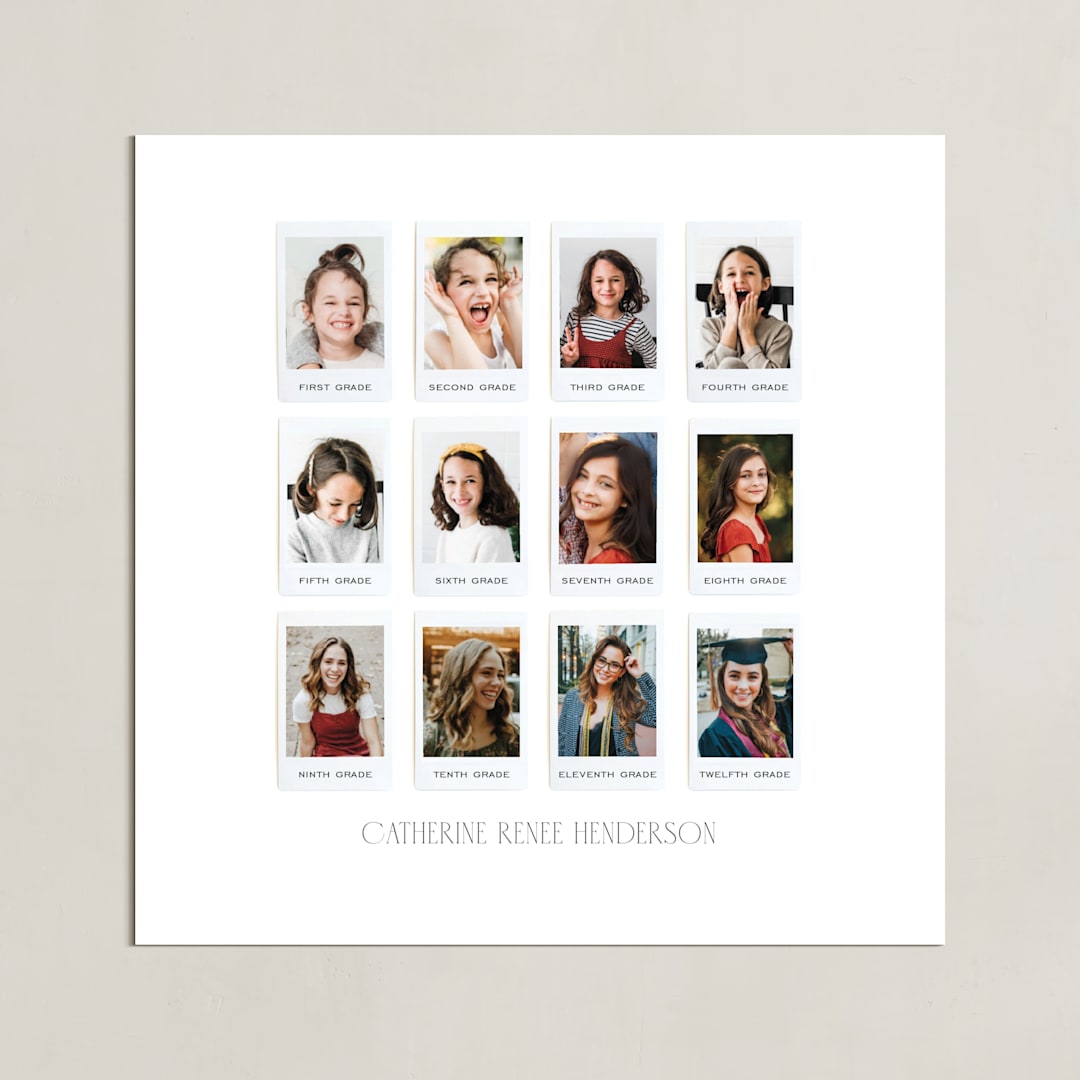 "Twelve Photo: Square Framed Photo" - Framed Photo in Paper by Olivia Kanaley Inman - Unframed