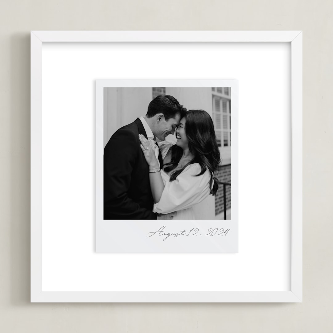 "Classic Snap: Square Framed Photo" - Framed Photo in Noir by Minted - Framed