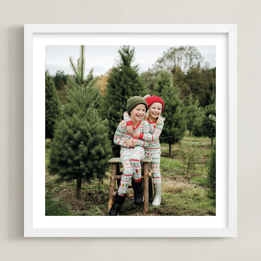 "The Big Picture: Holiday Framed Photo" - Framed Photo in White by Minted - Framed