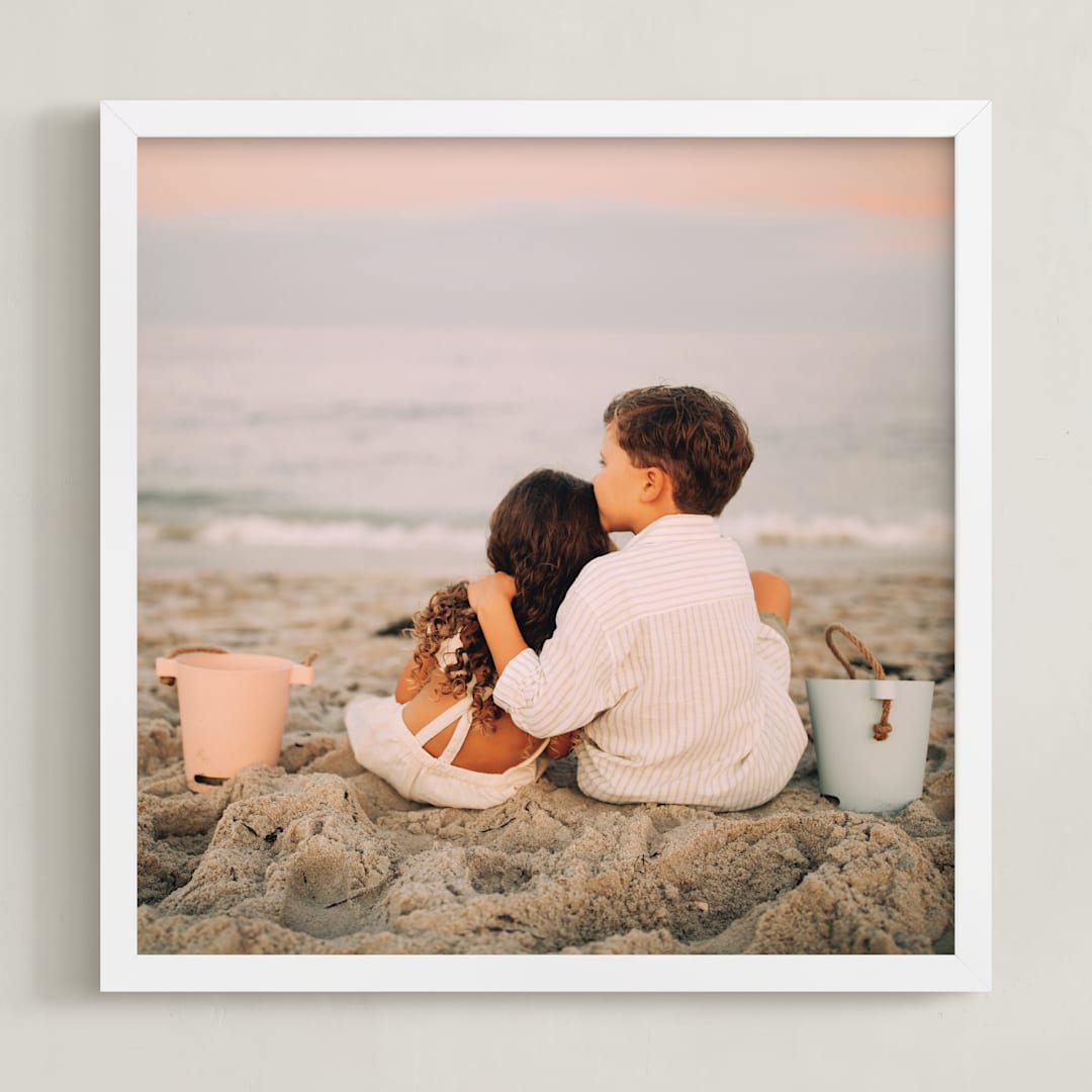 "The Big Picture: Square Framed Photo" - Framed Photo in White by Minted - Framed