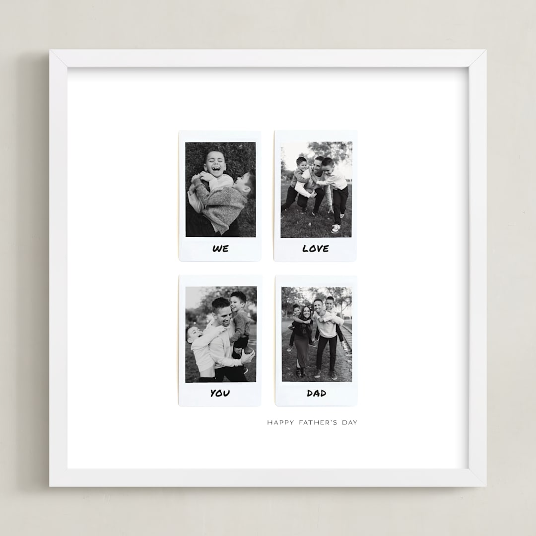 "Four Photo: Square Framed Photo" - Framed Photo in White by Olivia Kanaley Inman - Framed