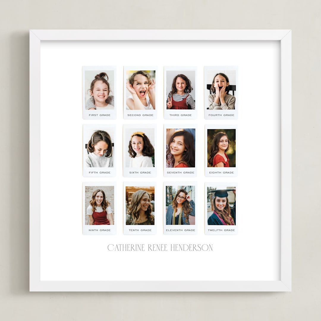 "Twelve Photo: Square Framed Photo" - Framed Photo in Paper by Olivia Kanaley Inman - Framed