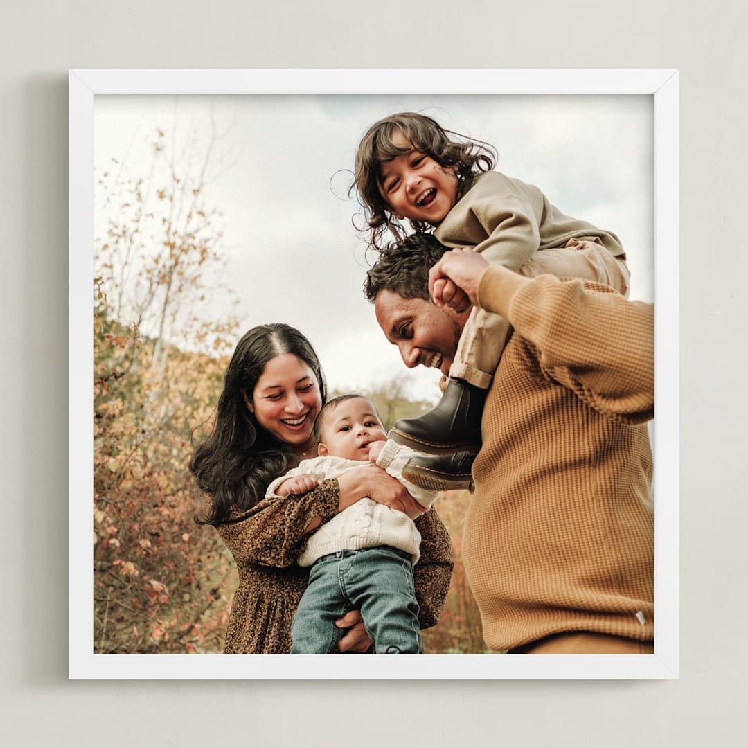 "The Big Picture: Father's Day Framed Photo" - Framed Photo in White by Minted - Framed