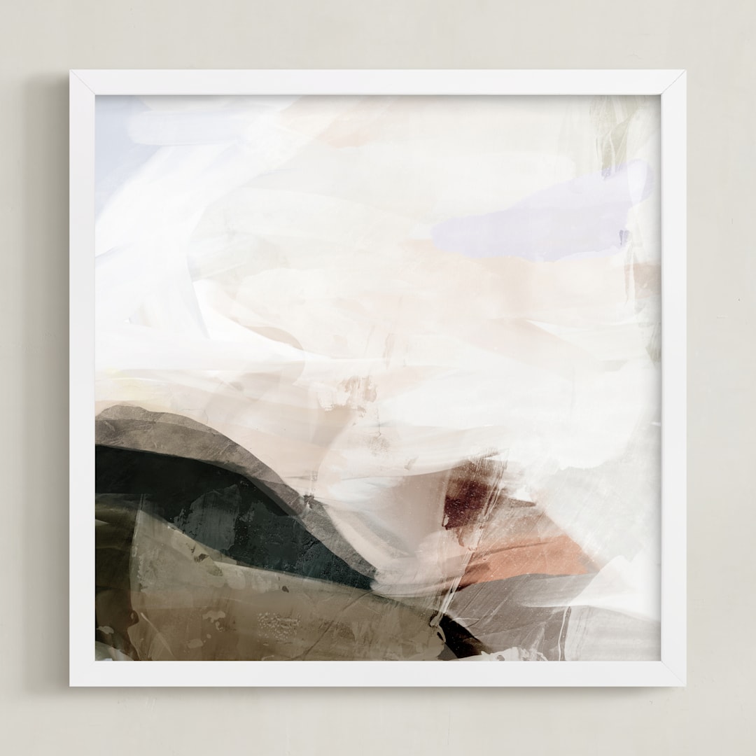 "Hopefully 1" - Art Print in Blushing by Melanie Severin - Framed