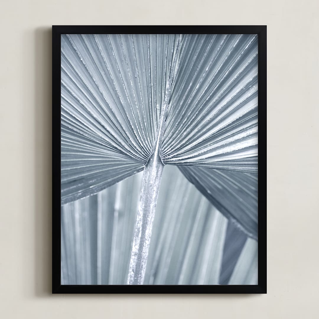 "Botanic 2" - Art Print in Silver by Stellax Creative - Framed