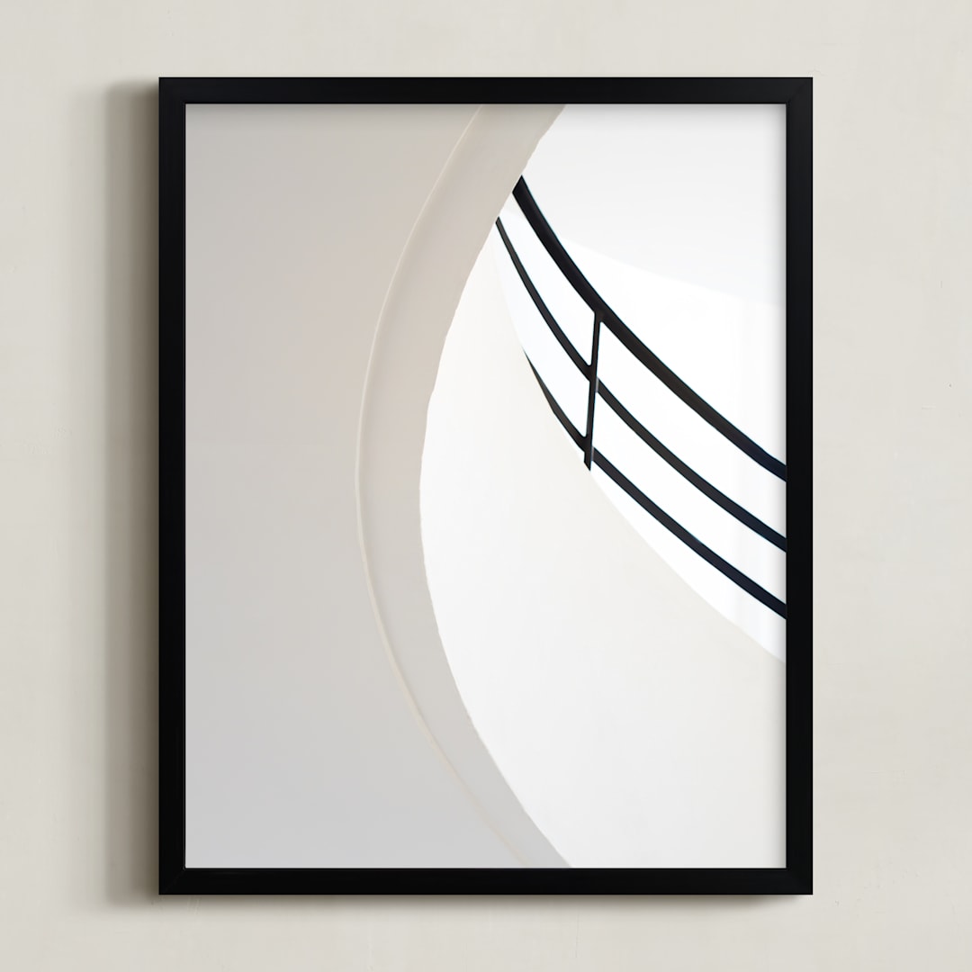 "Escape Routes #8" - Art Print in Antracite by Massimiliano Massimo Borelli - Framed