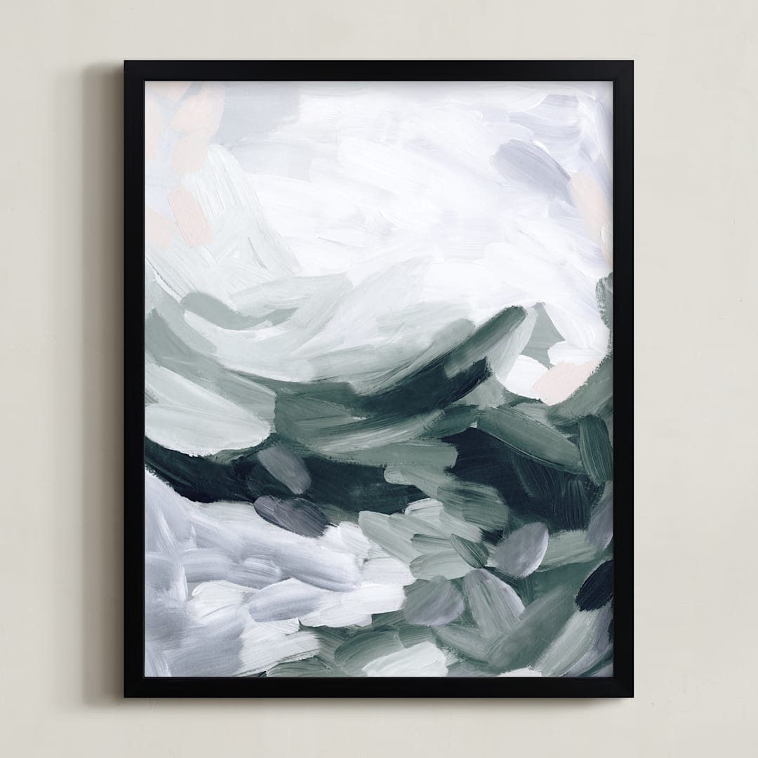 "So Serene" - Art Print in Forest by Melanie Severin - Framed
