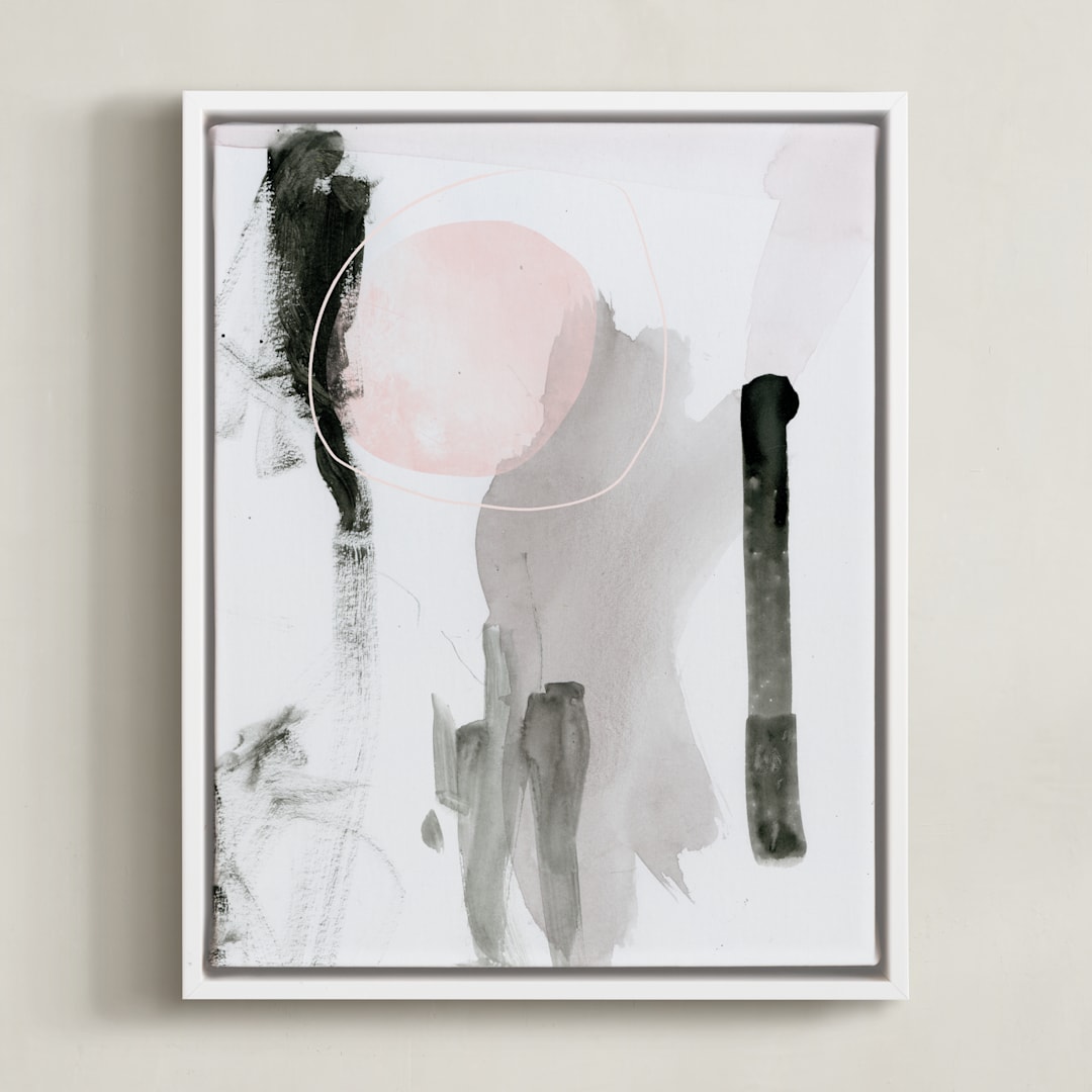 "Son" - Art Print in Noir by Lori Wemple - Framed Canvas