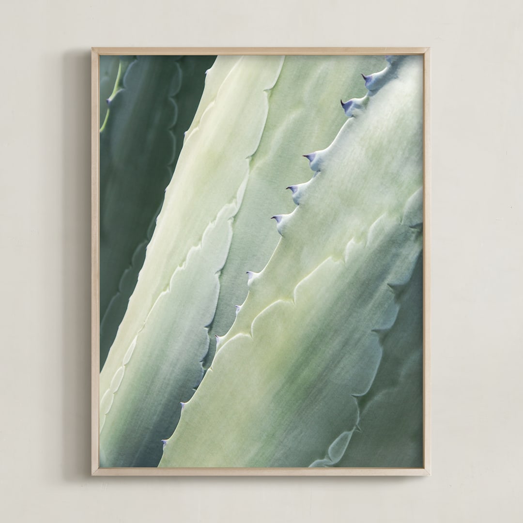 "Botanical II" - Art Print in Aloe Green by Whitley Williams - Framed