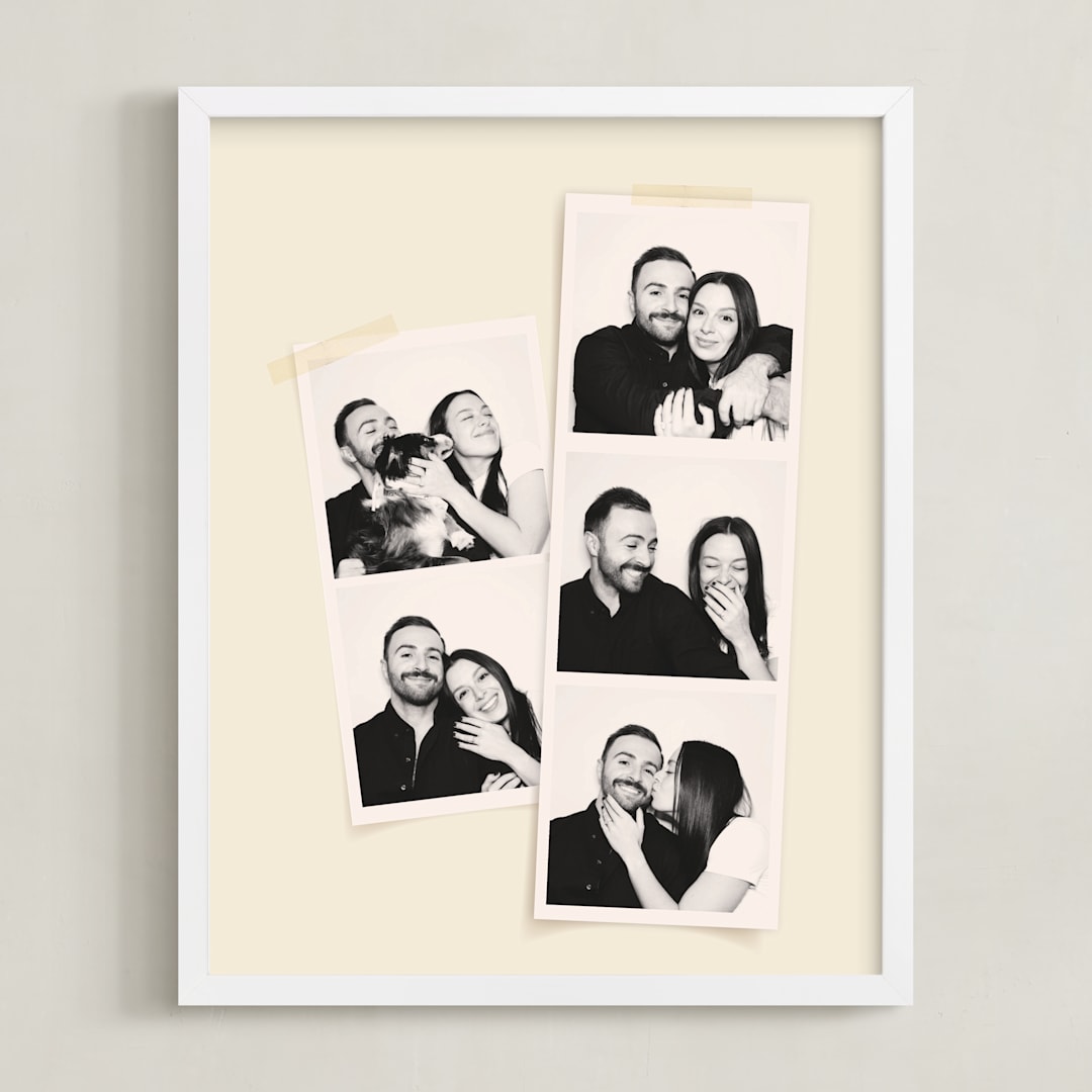 "Photo Booth" - Framed Photo in Vanilla by Morgan Kendall - Framed
