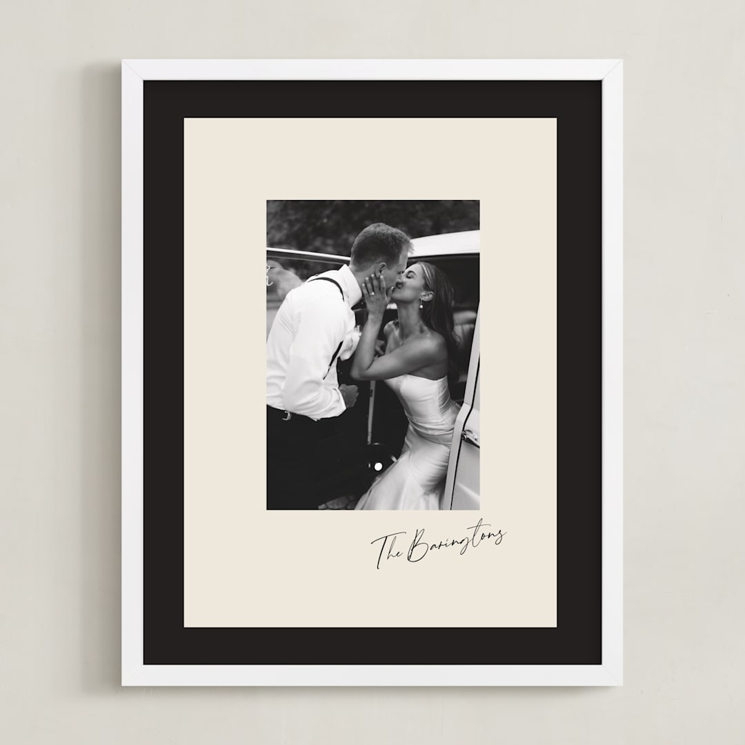 "Bold Frame: Portrait" - Framed Photo in Vanilla by Lori Wemple - Framed