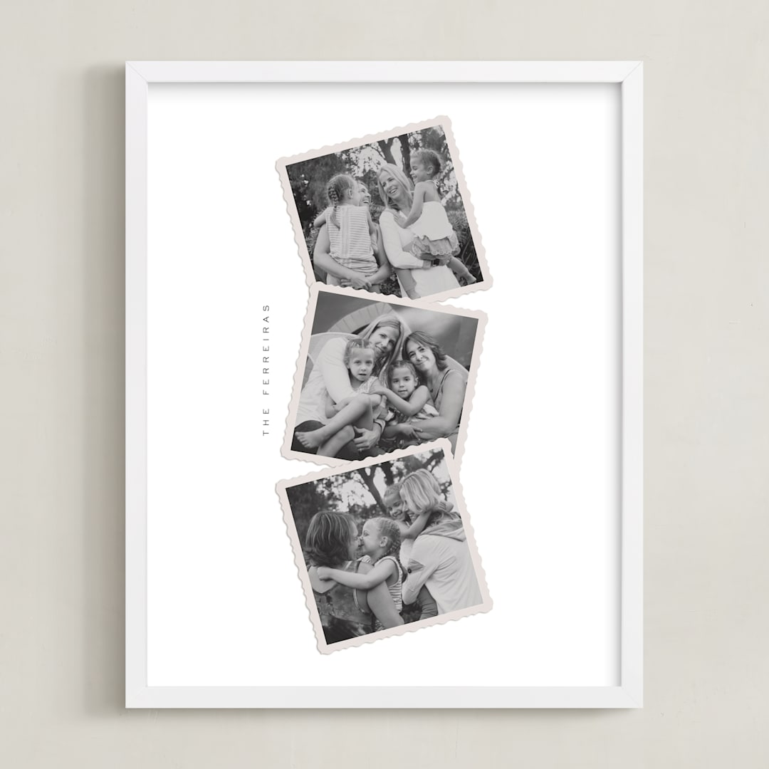 "Memory Stack" - Framed Photo in Ivory by Ana de Sousa - Framed