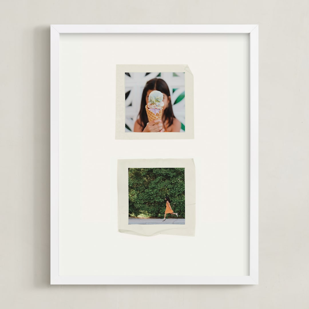 "Uplifted Double" - Framed Photo in Natural by Kamala Nahas - Framed