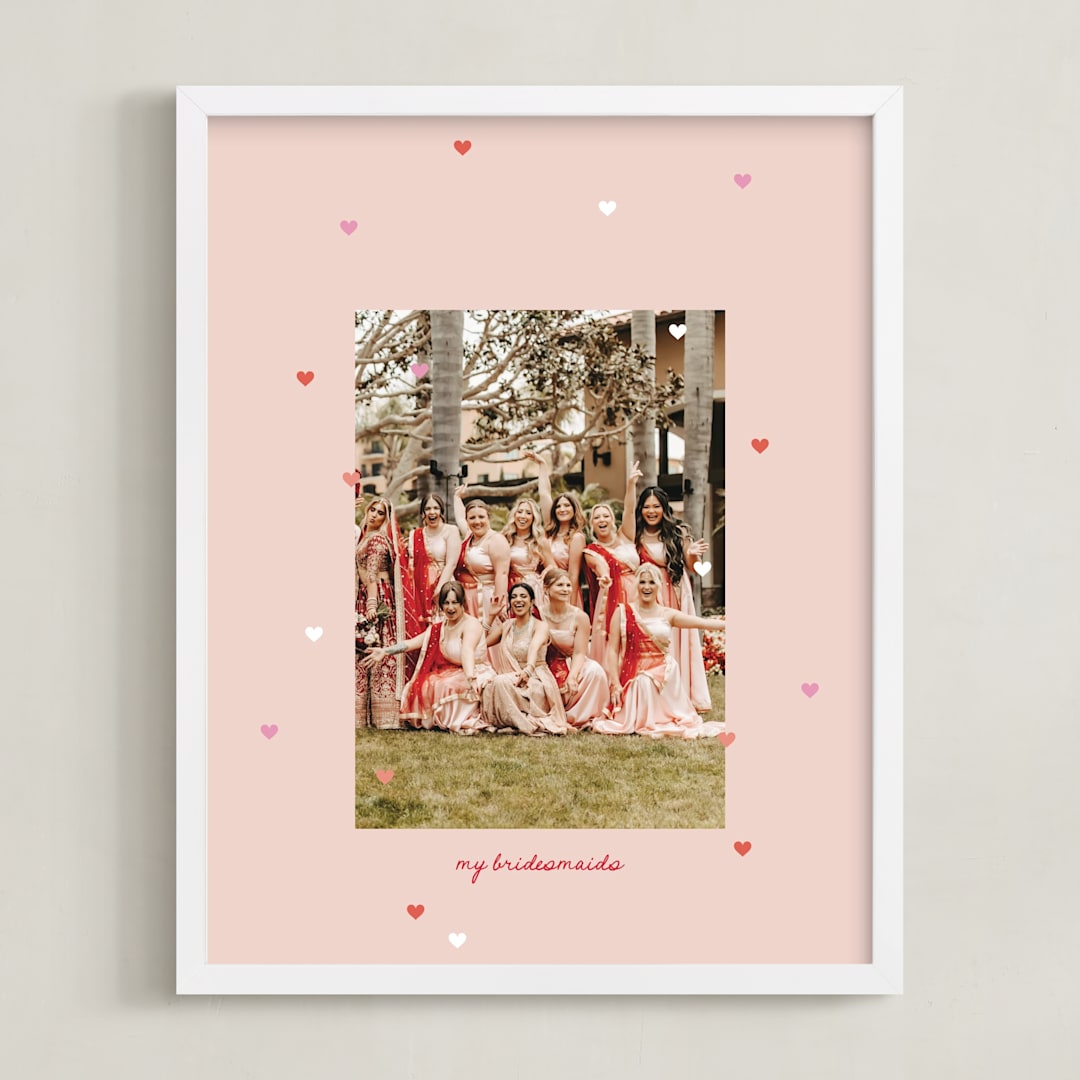 "Drops of Love: Portrait Framed Photo" - Framed Photo in Rose by Leia Matt - Framed