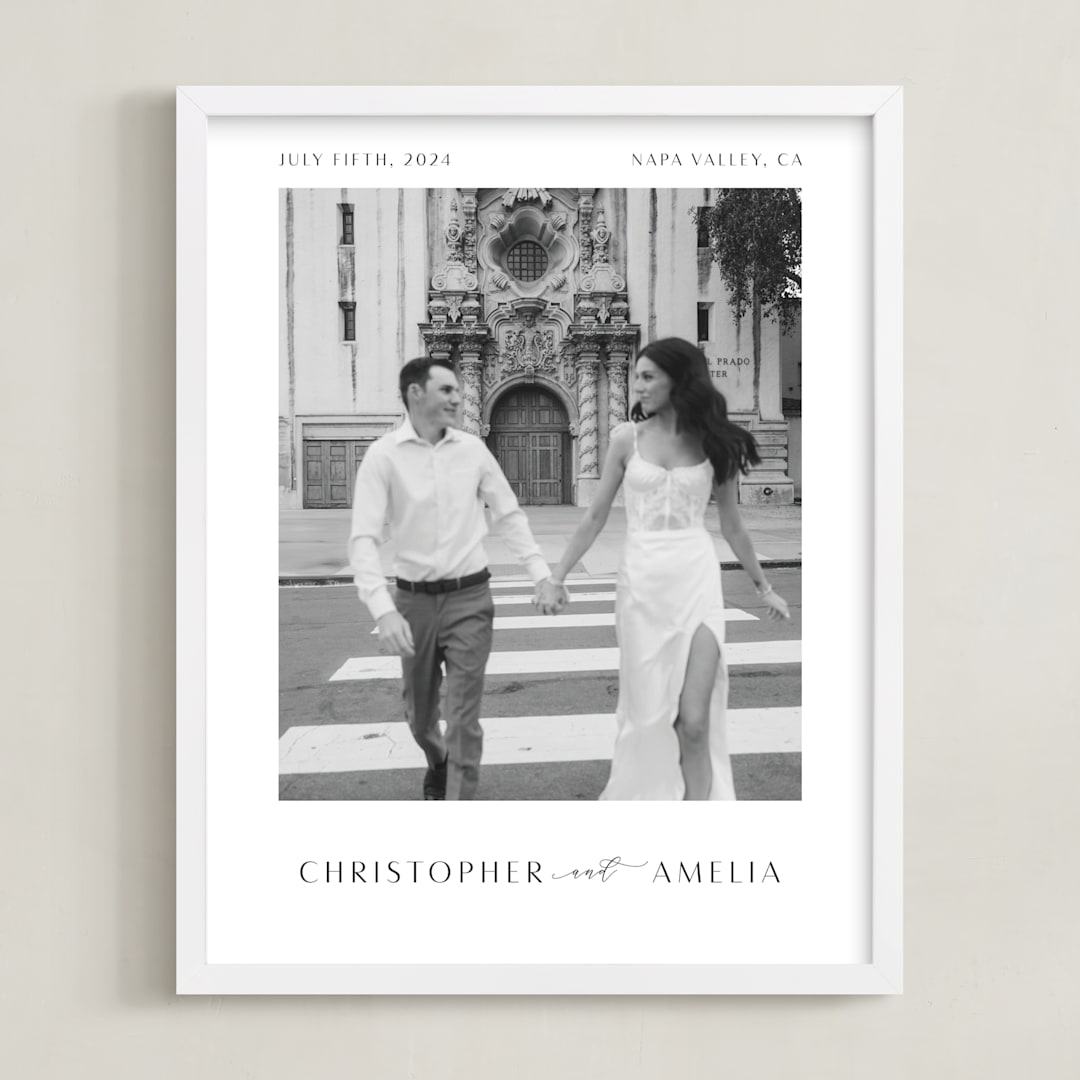 "Be There: Portrait Framed Photo" - Framed Photo in Charcoal by Blustery August - Framed