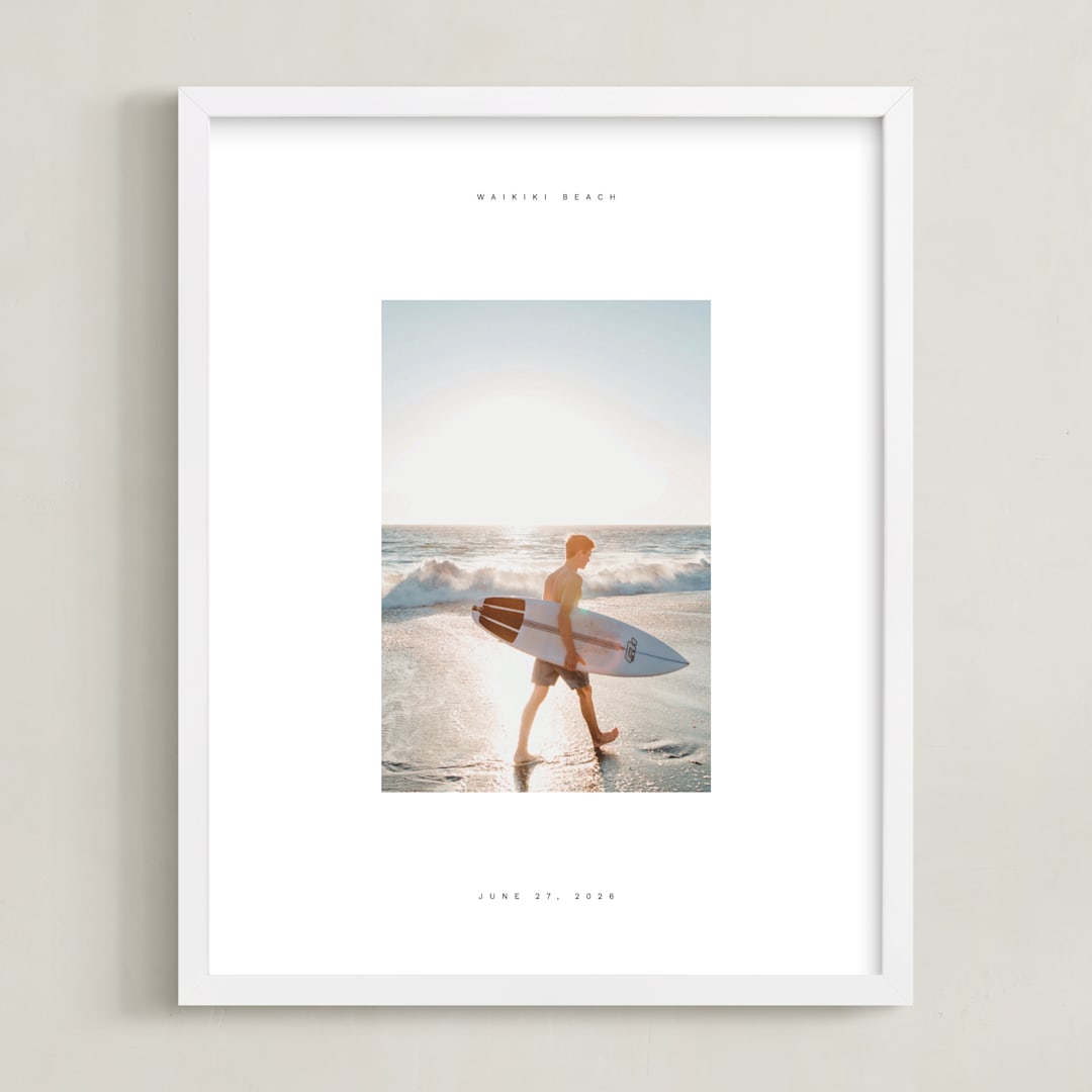 "Panorama: Portrait" - Framed Photo in Salt by Olivia Raufman - Framed