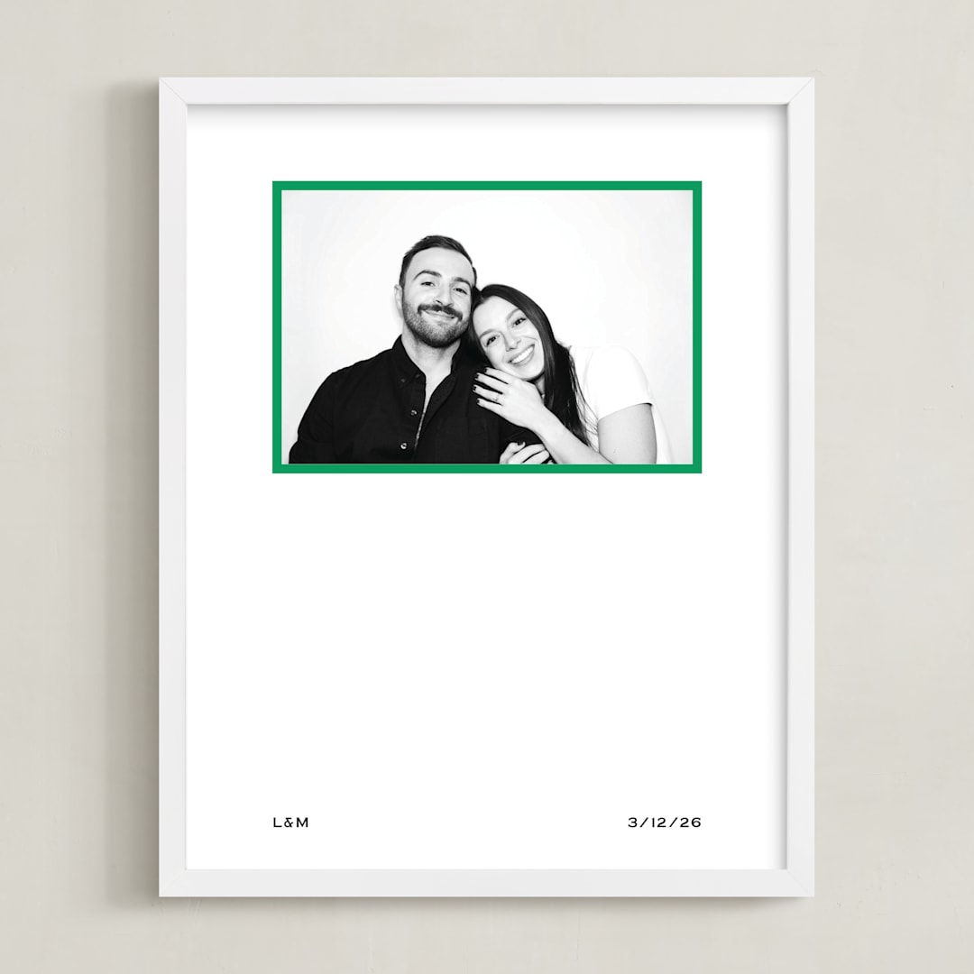 "Pop Frame" - Framed Photo in Green by Annie Shapiro - Framed