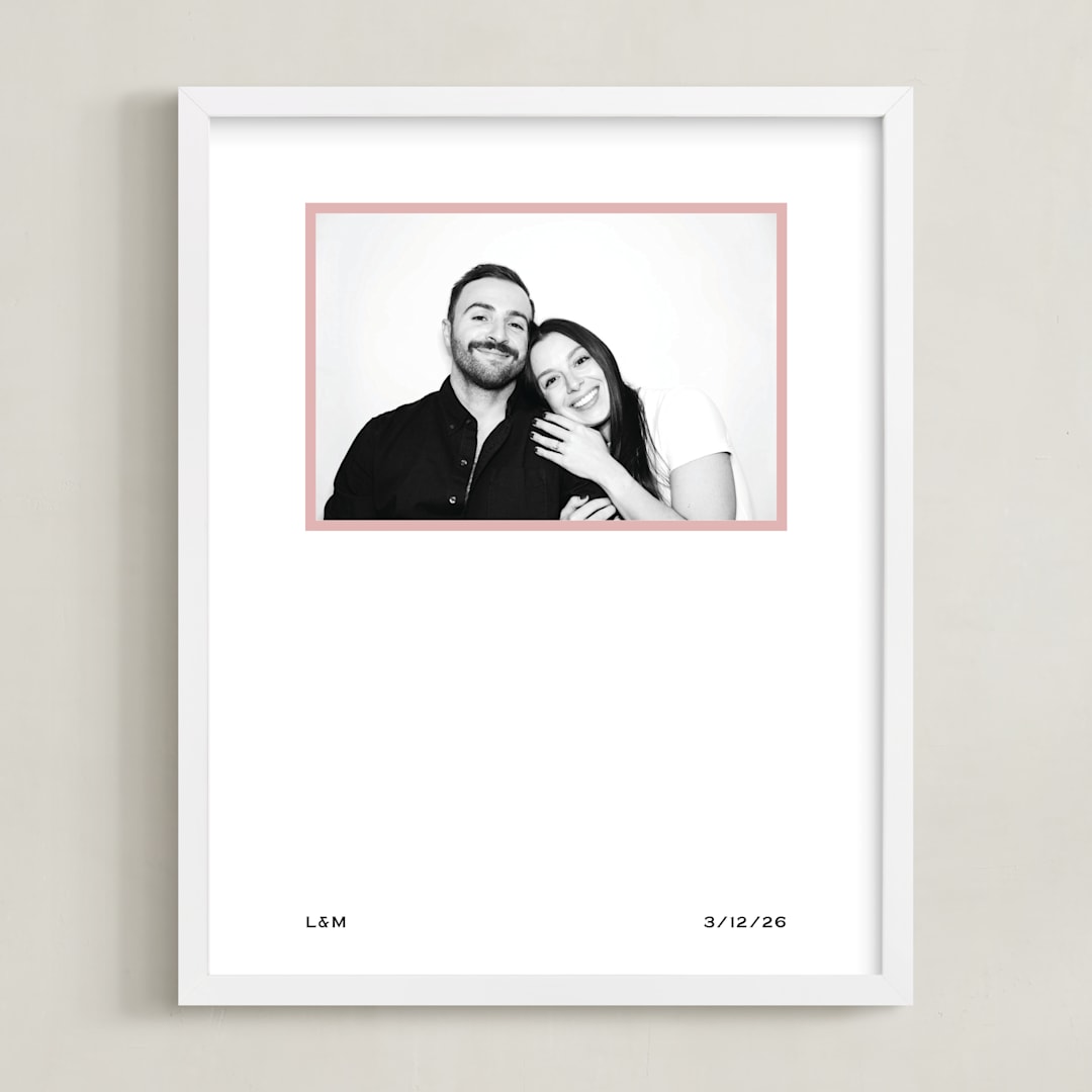 "Pop Frame" - Framed Photo in Pink by Annie Shapiro - Framed