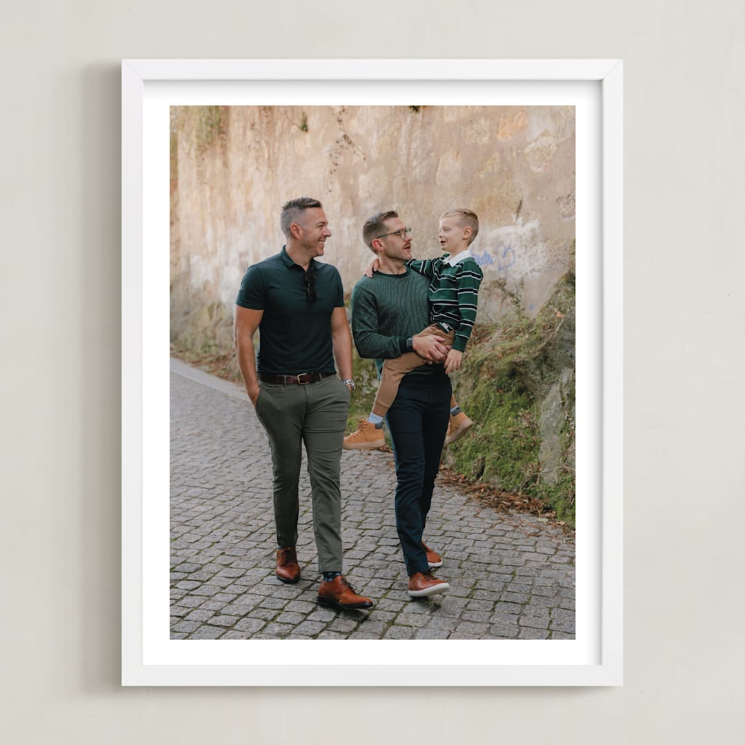"The Big Picture: Father's Day Framed Photo" - Framed Photo in White by Minted - Framed