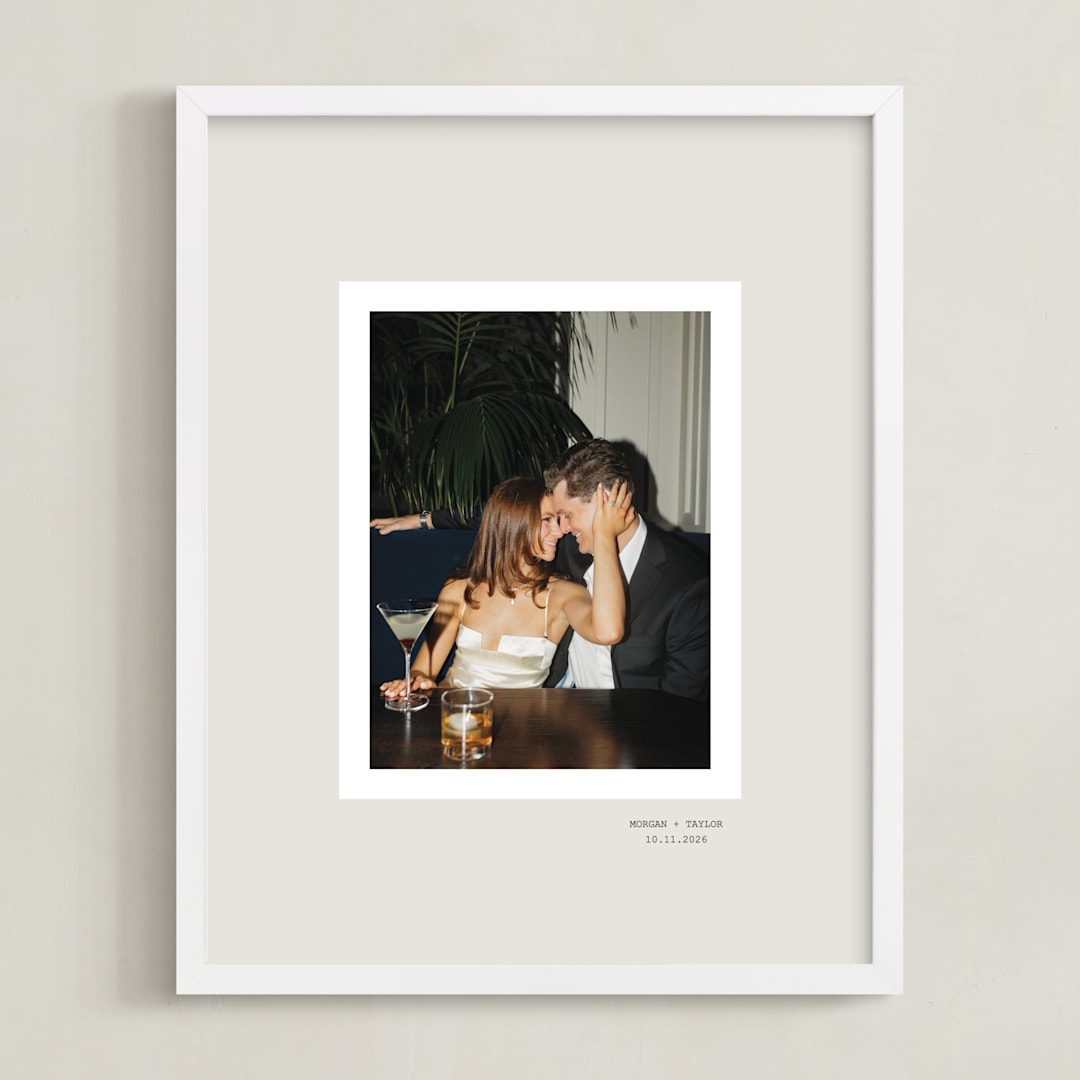 "Timeless Touch: Portrait" - Framed Photo in Ivory by Cass Loh - Framed