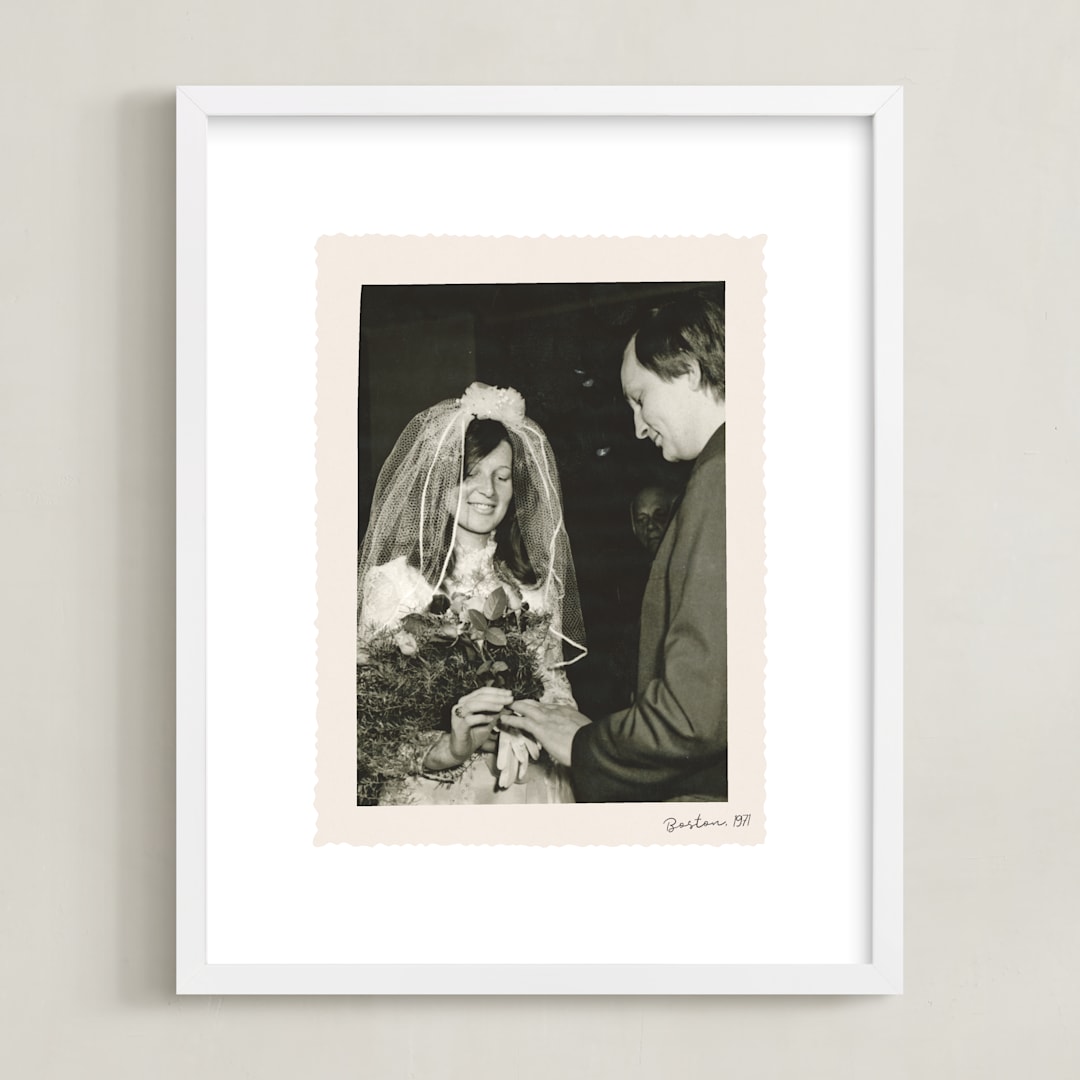 "Framed in Time: Portrait" - Framed Photo in Silk by Alisa Galitsyna - Framed