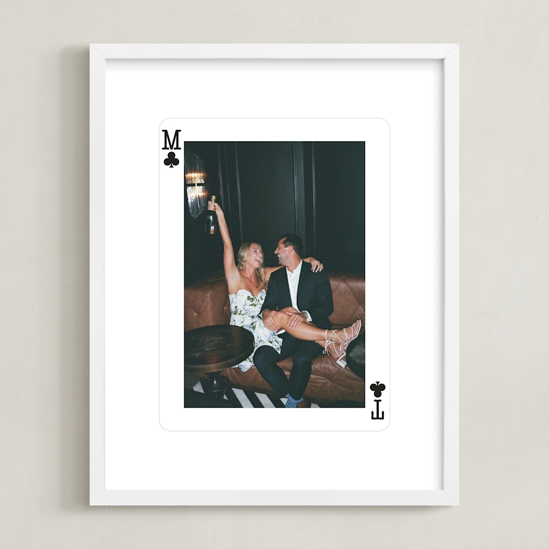 "Ace of Clubs: Framed Photo" - Framed Photo in White by Minted - Framed