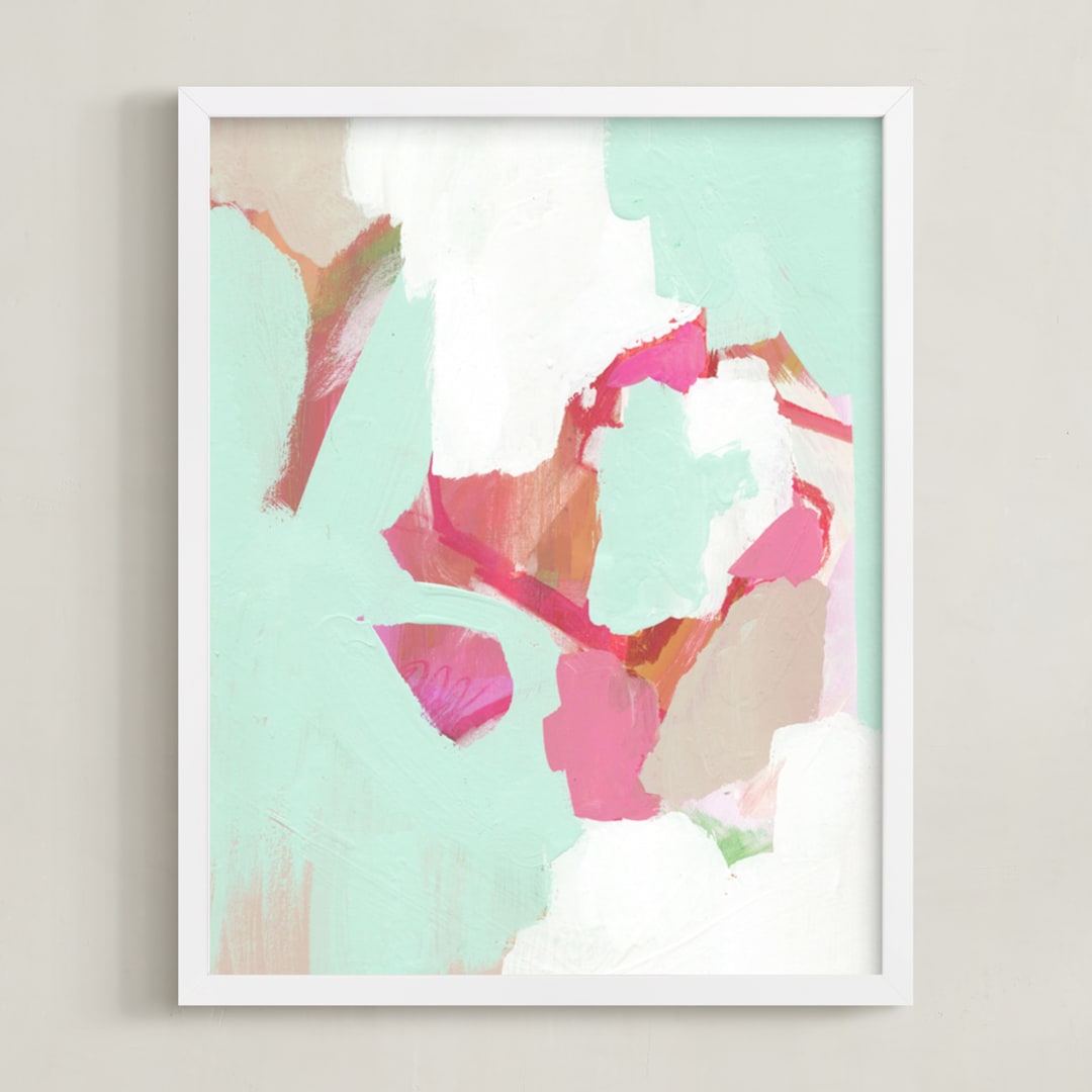 "Atelier" - Art Print in Minty by Makewells - Framed