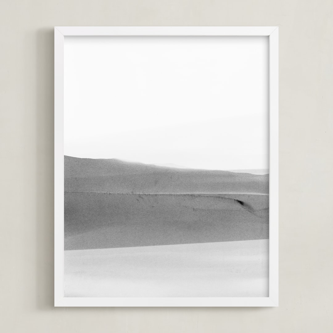 "Forecast" - Art Print in Black & White by Ashleigh Ninos - Framed