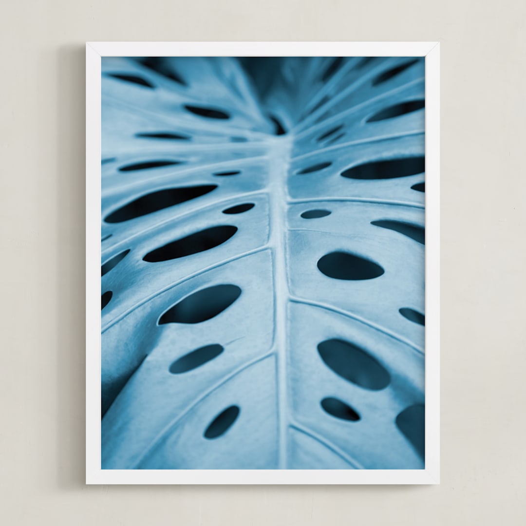 "Color Palette l" - Art Print in Blue Lagoon by Debra Pruskowski - Framed