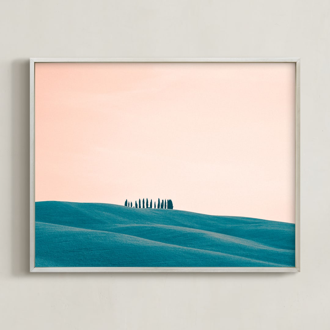 "Tuscan Hills 02" - Art Print in Afternoon by Kelsey Mucci - Framed