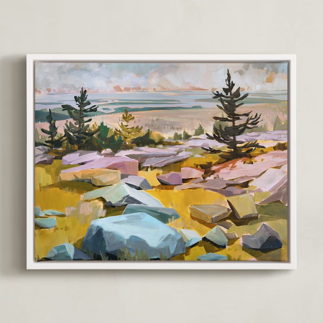 "Get Lost" - Art Print in Multi by Jess Franks - Framed Canvas