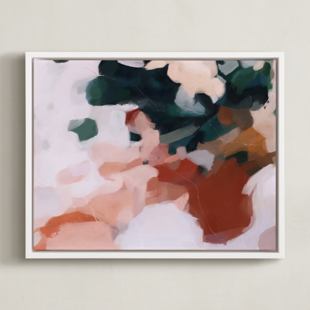 "Otonio" - Art Print in Burnt Umber by Parima Studio - Framed Canvas