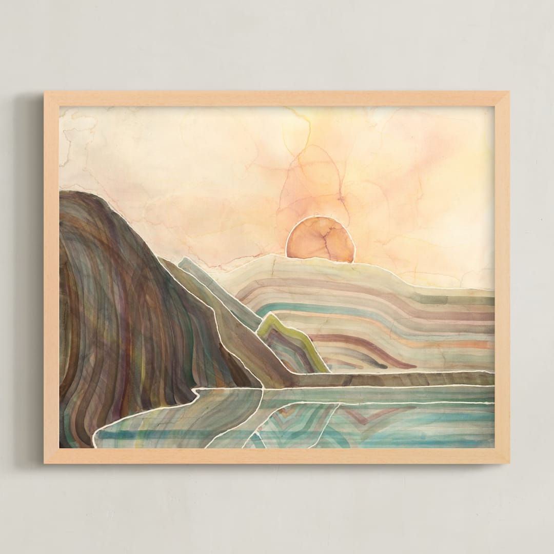 "Much Bigger Than Us" - Art Print in Earth by Heidi Lowell - Framed