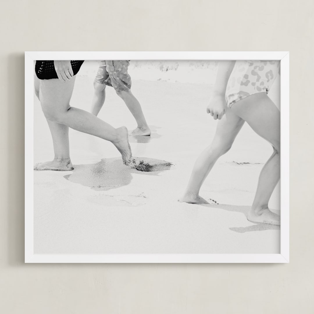 "Autonomy" - Art Print in Black and White by Shawna Urban - Framed