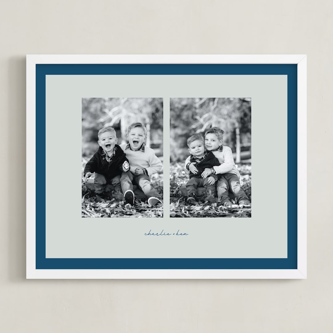 "Stacked Two Photo: Landscape Framed Photo" - Framed Photo in Winter Berry by Blustery August - Framed