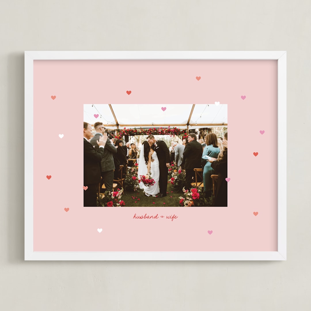 "Drops of Love: Landscape Framed Photo" - Framed Photo in Cream by Leia Matt - Framed