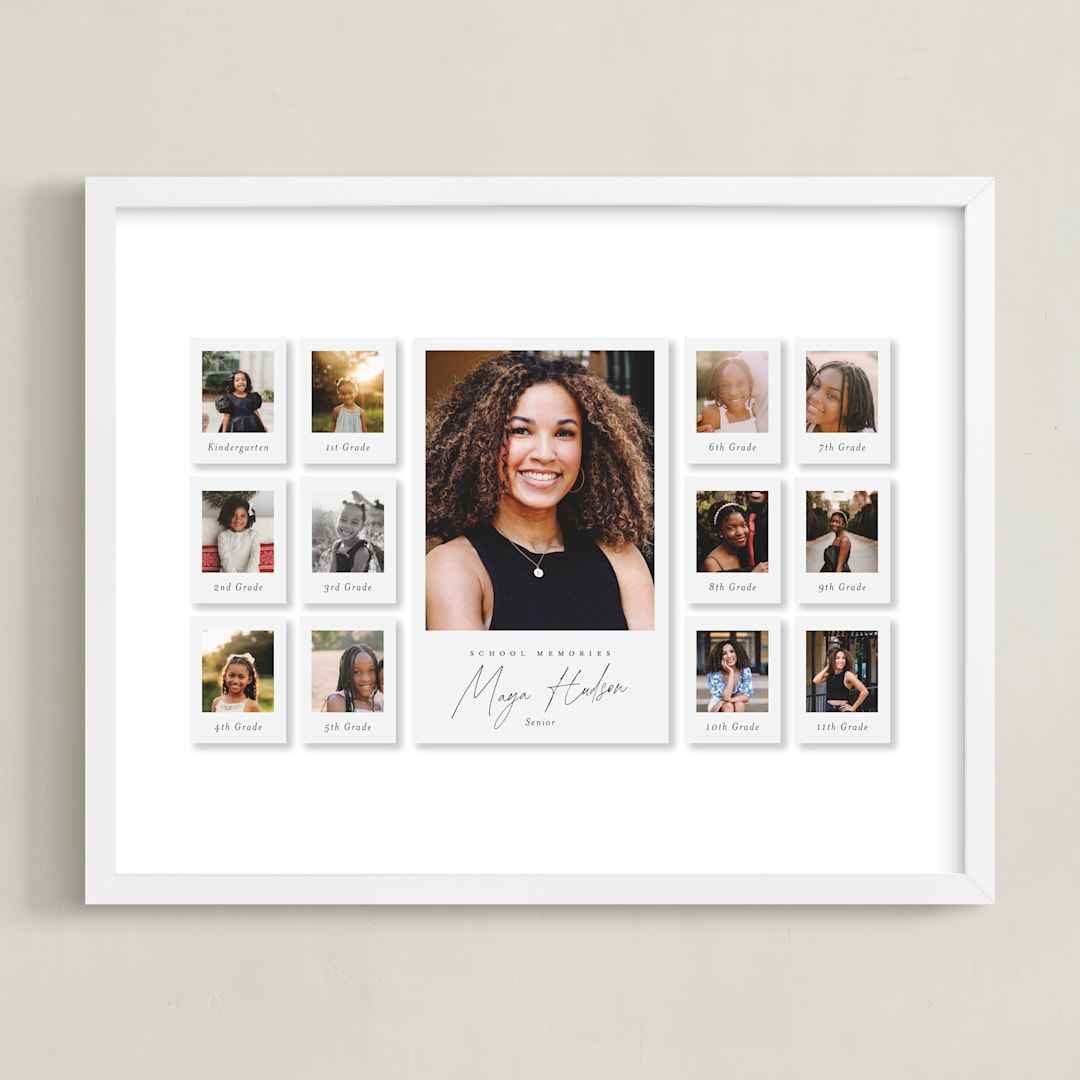 "- Memories -" - Framed Photo in Snow by Hudson meet Rose - Framed