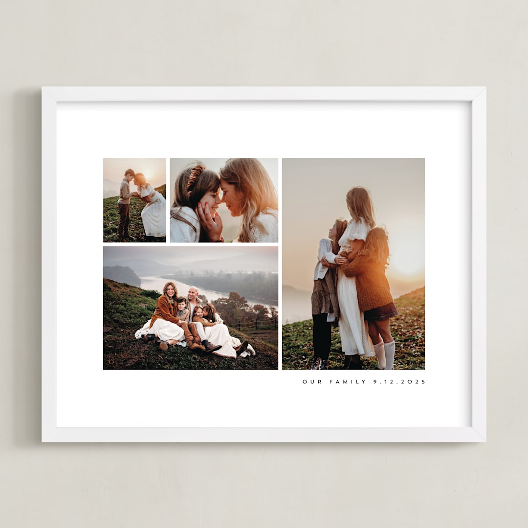 "Four Photo: Landscape Framed Photo" - Framed Photo in Sugar by Angela Garrick - Framed