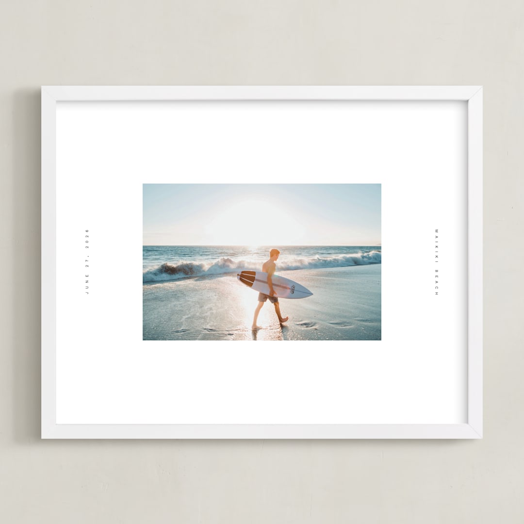 "Panorama: Landscape" - Framed Photo in Salt by Olivia Raufman - Framed