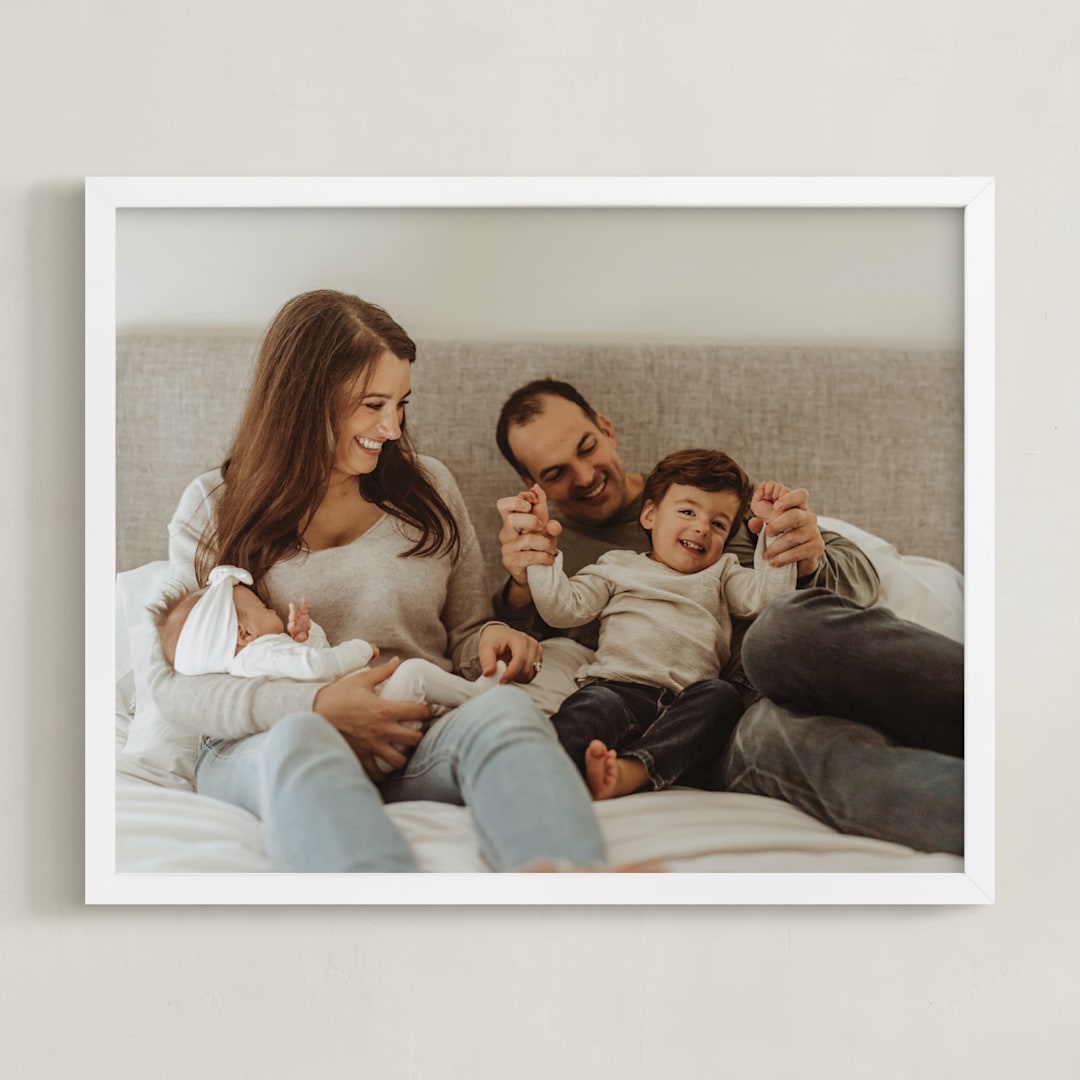 "The Big Picture: Mother's Day Framed Photo" - Framed Photo in White by Minted - Framed
