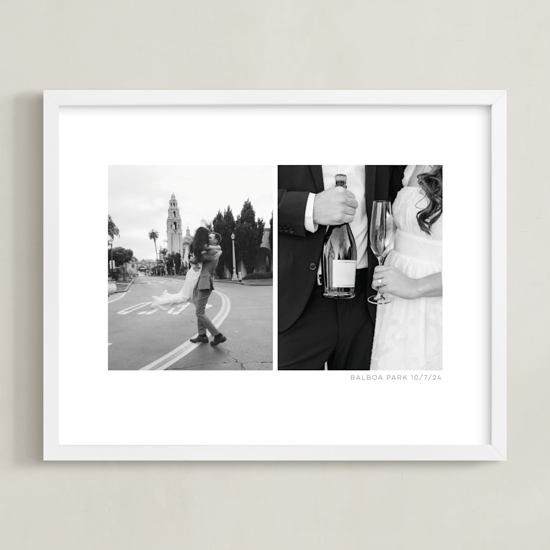 "Two Photo: Landscape Framed Photo" - Framed Photo in White by Anelle Mostert - Framed