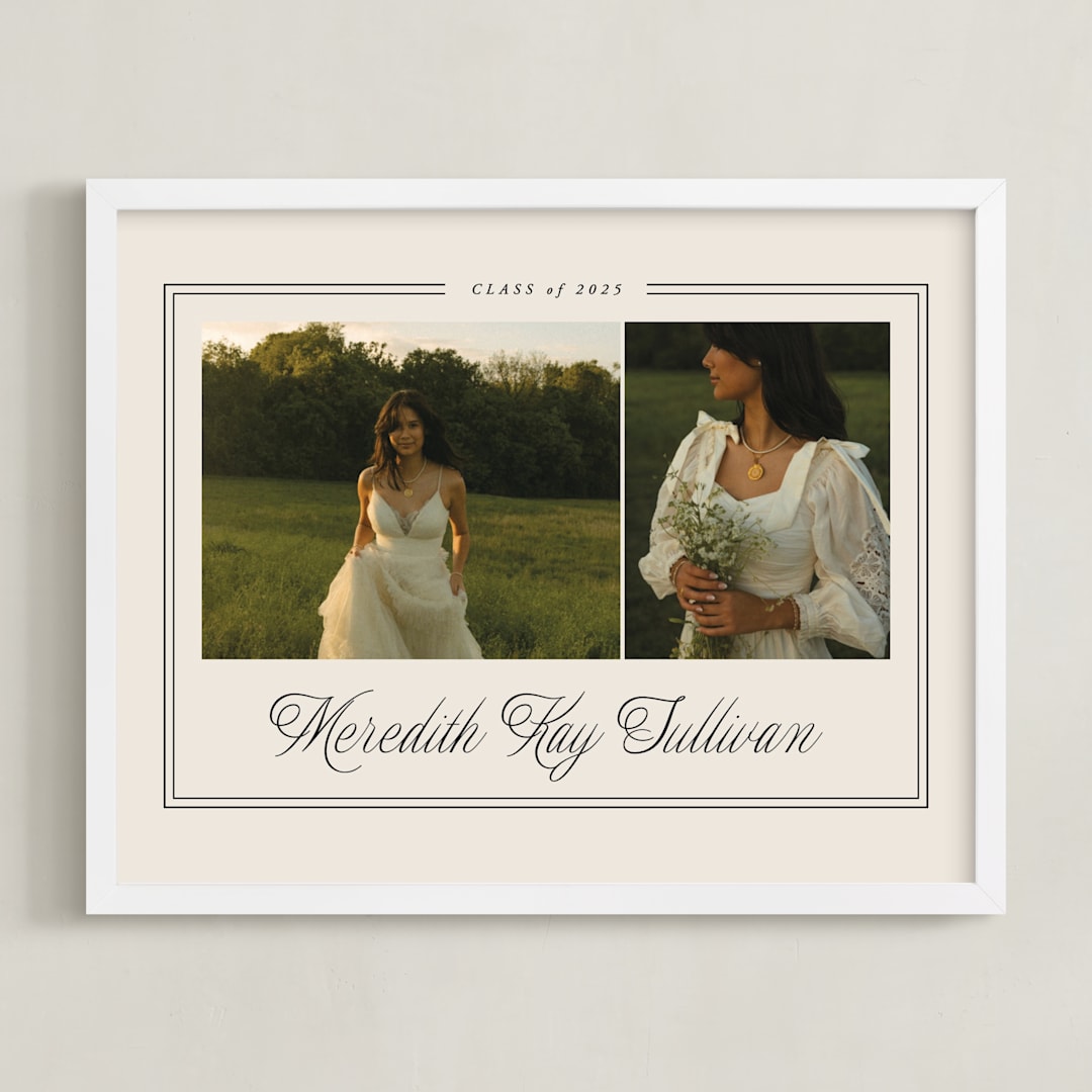 "Timeless Border: Landscape Framed Photo" - Framed Photo in Almond by Brianne Larsen - Framed
