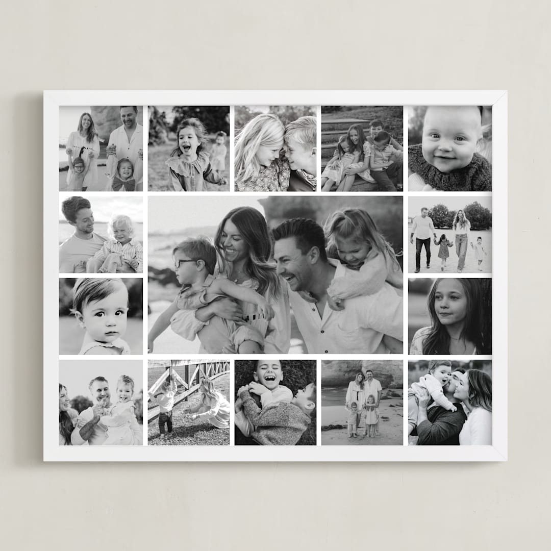 "Our Memories" - Framed Photo in Snow by Ashley Presutti Beasley - Framed