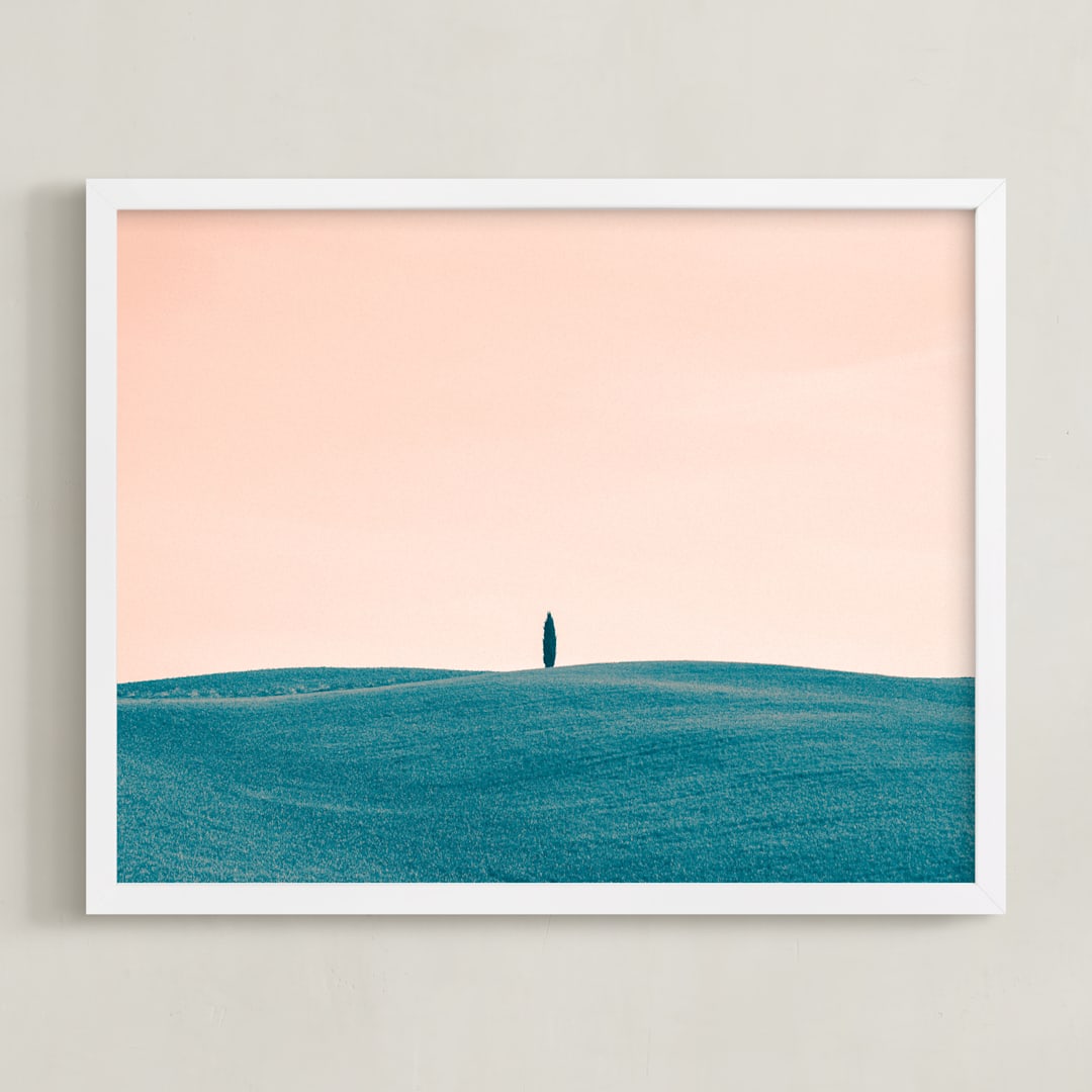"Tuscan Hills 01" - Art Print in Sunset by Kelsey Mucci - Framed