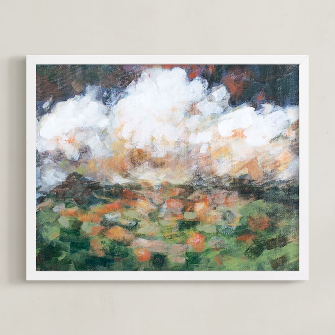 "After The Storm" - Art Print in Forest Green by Lorent and Leif - Framed