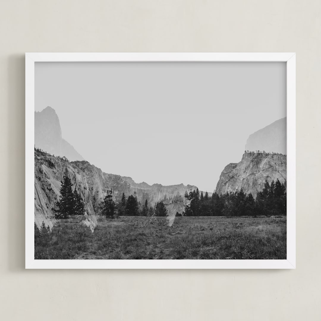 "Impressions - Yosemite III" - Art Print in LIMESTONE by Lindsay Ferraris Photography - Framed