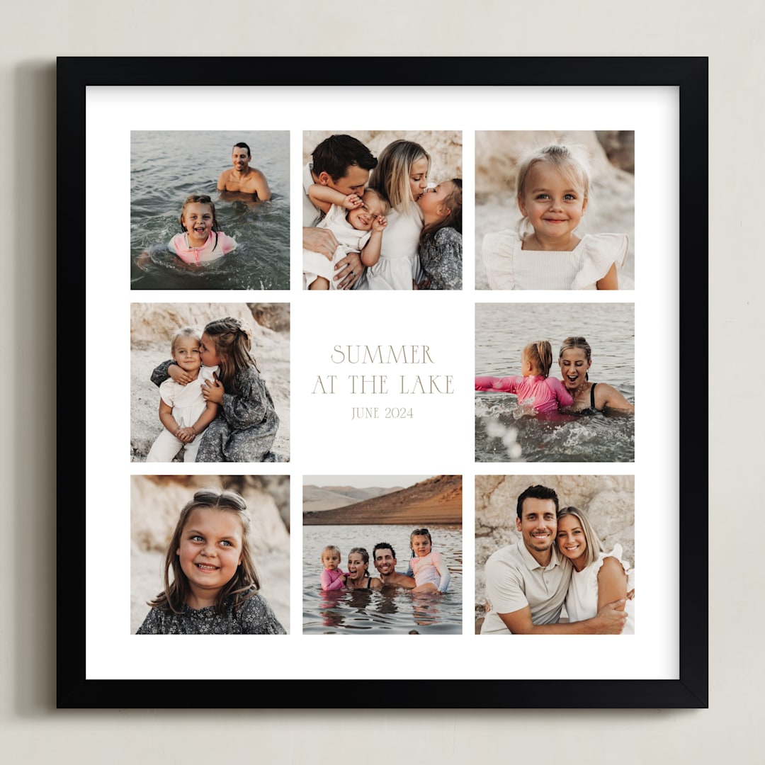 "Eight Photo: Square Framed Photo" - Framed Photo in Taupe by Up Up Creative - Framed